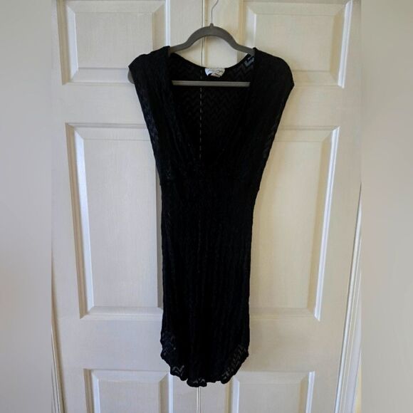 Black Sheer swim cover-up - Picture 1 of 6